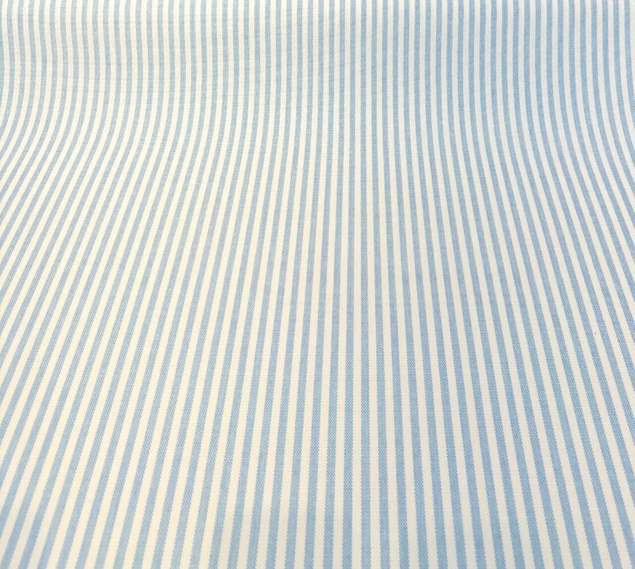 1 Yard Two Tone Pool Blue Ticking Look Stripe Outdoor Upholstery Fabric 54 Inch Width